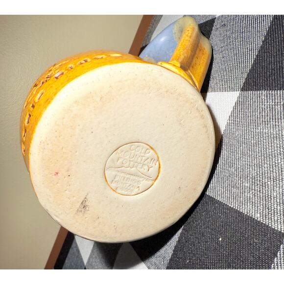 Cold Mountain Pottery Coffee Mug eagle ridge Montana eagle design - Picture 2 of 5